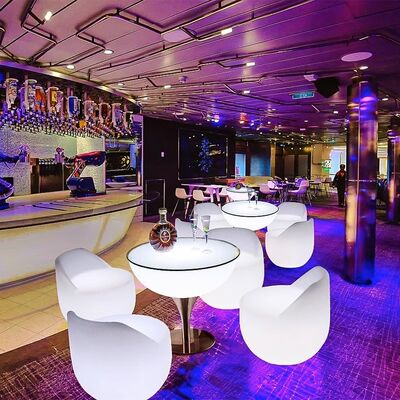 İyi fiyat Modern Ucuz Fiyat Açık Açık Kafe Uzaktan Kumanda LED PE Masa ve Kanepe Kokteyl Barı Set çevrimiçi