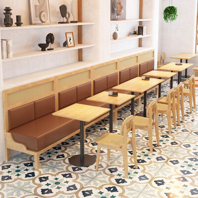 Prezzo buono Personalizzazione Nuovo Disegno Poltrona e Divano di Rattan Tessuto di Legno compensato Tavolo Ristorante Set Cafè in linea