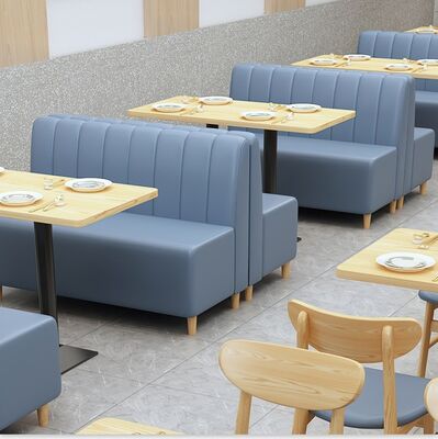 Guter Preis Esstische und -stühle Restaurant Sofa Set Geschäftsmöbel Modernes Restaurant Holz-Stand Sitzgelegenheiten Fastfood-Sofa Online