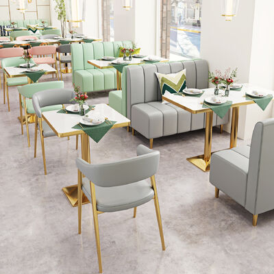 Good price Factory Directly Sell Dining Seating Booth for Restaurant Furniture Fabric Coffee Dining Table and Chairs Sets online