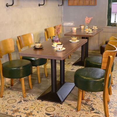 Prezzo buono Set di tavoli da pranzo con sedute a panchina per mobili da ristorante, sgabello, tavolo da pranzo in tessuto e sedie per eventi in linea