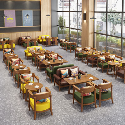 Buen precio Sofá comercial usado barato, fabricante de muebles, sofá de cabina para cafetería de restaurante, mesa y sillas, taburete en venta en línea