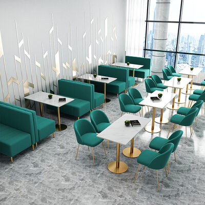 Good price Hot Selling Cafe Booth Restaurant Sets for Bar Stool Hookah Short Table and Chairs Velvet Coffee Sofa online