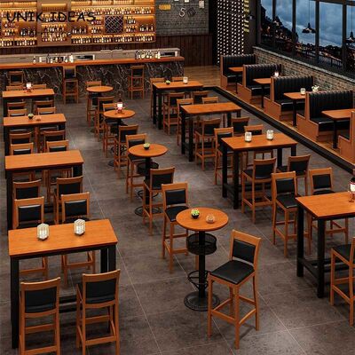 Buen precio La barra al aire libre de los bistros de la cubierta presenta la madera industrial del estilo de la comuna determinada en línea