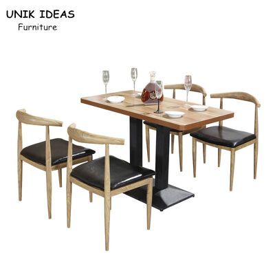 Dobra cena Commercial Restaurant Dining Table And Chairs 130CM 140CM 150CM Single Side Booth w Internecie