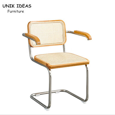 Good price Restaurant Cafe Furniture Natural Rattan Armchair Nordic Dining Chair 83cm Height online