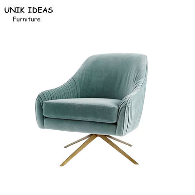 Guter Preis Luxus-85cm Einzelsitz Sofa Chair Nordic Rotating Stainless Stahlfreizeit-Drehstuhl Online