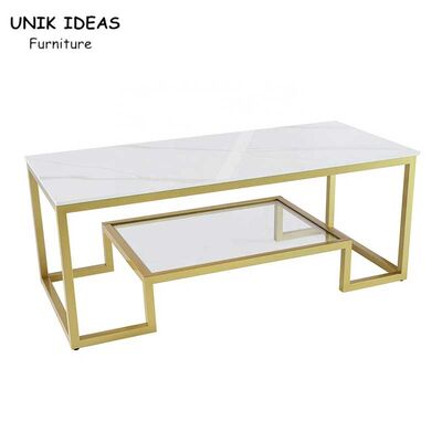 Bon prix Noir de luxe Powerd de table basse de pierre enduisant le Tableau de thé de marbre minimaliste en ligne