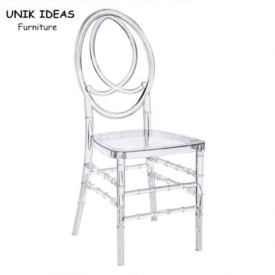 Bon prix Chaise l'épousant de location de banquet empilant la chaise claire transparente en plastique de Phoenix en ligne