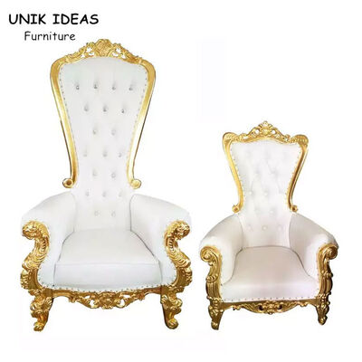 Bom preço Noivos alugados traseiros altos reais Sofa Chair do rei Throne Chairs Wedding on-line