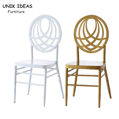 Good price Supplies Metal Gold White Wedding Banquet Chiavari Chair With Cushion For Event online
