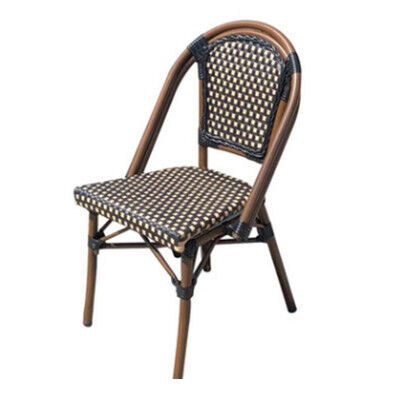 Goede prijs Outdoor patio meubels Franse stijl Rattan stoel Parijs Cafe Parijse Bistro stoelen online