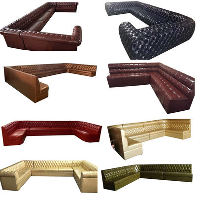Good price Custom Made Banquette Seating Furniture PU Restaurant Booth Seating Soft Sofa Bench online