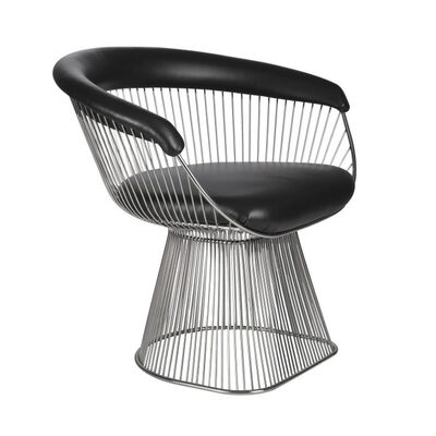 Goede prijs Moderne stalen draad metalen frame roestvrij staal fauteuil trouwstoel verhuur Britse eetstoel ontwerp online