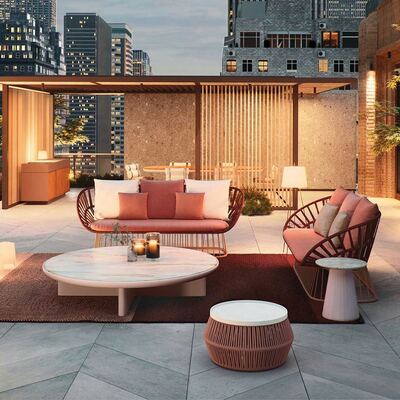 Buen precio Modern Furniture Italian Night Cub Outside Furniture Pool Outdoor Hotel Luxury Sofa Patio Sets Outdoor Furniture (Músicas de baño en el patio) en línea