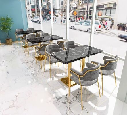 Goede prijs Velvet Design Commercial Pub Hookah Lounge Restaurant Booth Sofa en restaurant Tafelstoelen Set te koop online