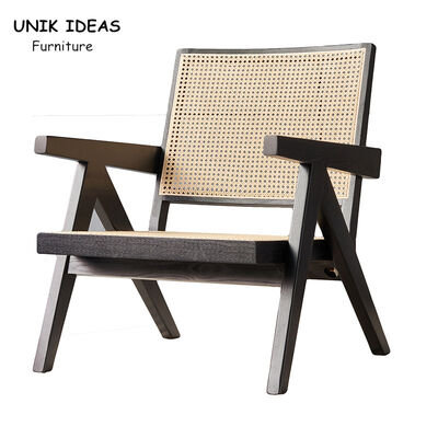 Giá tốt Nordic Modern Indoor Hotel Living Room Chair gỗ Rattan With Armrest ghế sofa giải trí ghế khách trực tuyến