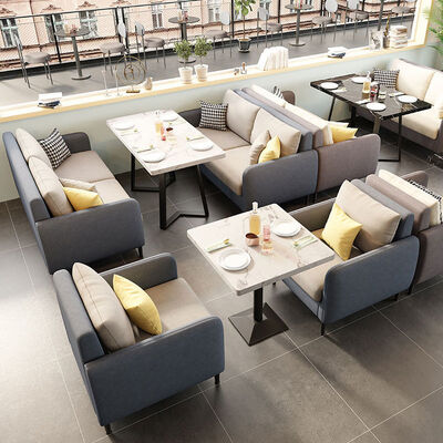 Goede prijs Modern Design Eetkamer Koffiewinkel Kantine Hookah Lounge Dessert Restaurant Meubelen Luxe Sofa Stand te koop online