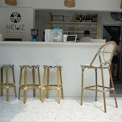 Prezzo buono Moderna sedia in rotino in stile francese per patio, giardino e caffè. in linea