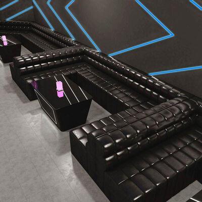 Bom preço Mobiliário modular de discotecas e bares Sofas em forma de U, cabines redondas e assentos de bistro on-line