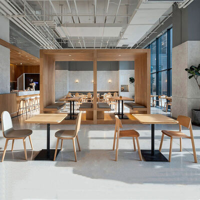 Goede prijs Nieuw restaurantmeubel ontwerpt Houten tafel en stoelen te koop online