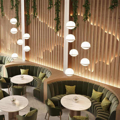 Good price Custom Made Hotel Restaurant Fast Food Commercial Half Round Circle Booth Seating and Dining Chairs Furniture online