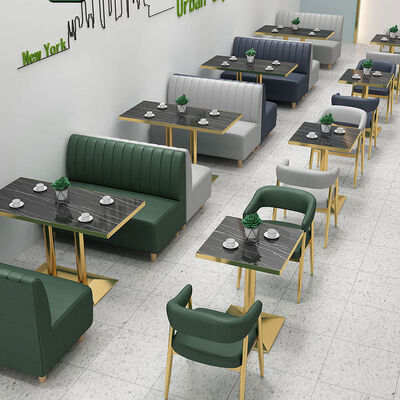 Bon prix Banc de café design personnalisé, sièges de restaurant de restauration rapide, tables et chaises en ligne