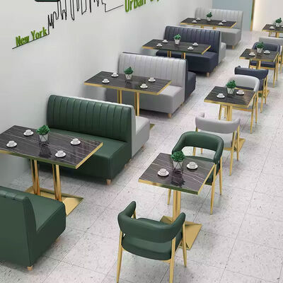 Bon prix Mobilier de décoration de restaurant design personnalisé, fournitures d'hôtel, banquette de café, sièges d'angle, canapés, chaises en ligne
