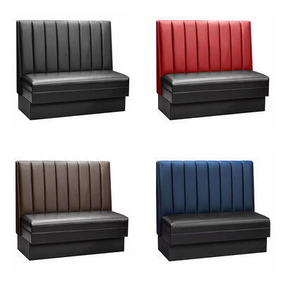 Buen precio Sofá estilo retro de diner americano, mesas y cabinas para cafetería y restaurante con estructura de madera en línea