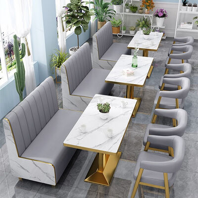 Prezzo buono Produttore di mobili per divani commerciali di seconda mano Ristorante Cafè Set tavolo e sedia Coffee Booth Divano Tavolo e sedie in vendita in linea