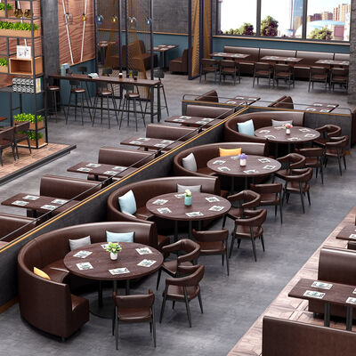 Prezzo buono Set Divano a Booth per Lounge Narghilè e Tavolo da Pranzo e Sedie per Pub Commerciale in linea