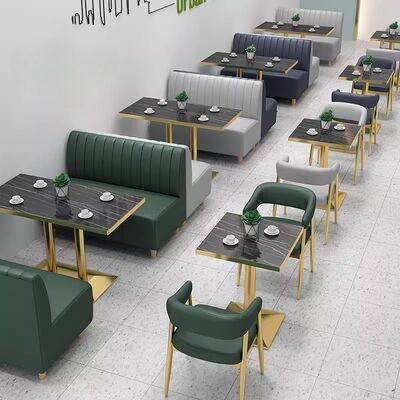 Goede prijs Custom Design Moderne Cafestoel Zittend Snelvoedsel Restaurant Tafel en Stoelen Koffieshop Sofa online