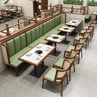 Guter Preis Modernes Design Restaurant Esstisch und Stühle Café Gewerbliches Möbelset Massivholzstühle Sitzbank Sofas Online