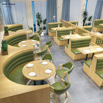 Dobra cena Restauracje handlowe Stoiska skórzana Sofa siedząca Kawiarnia Sklep Stolik i krzesła Meble drewniane Restauracje Stolik i krzesła w Internecie