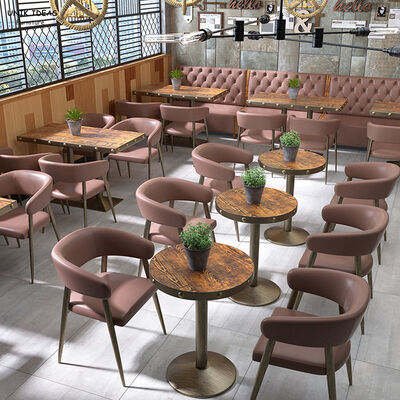 Buen precio Asientos tipo sofá tipo industrial para restaurante, tienda de hot pot, mesas y sillas comerciales, mesa de comedor personalizada y sillas en línea