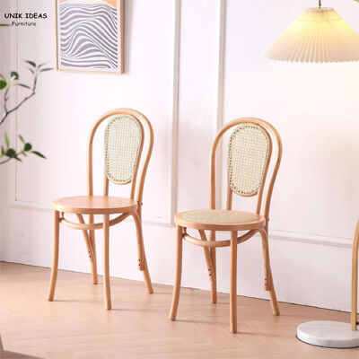 Good price Factory Wholesale Price Restaurant Dining Chair Hotel Furniture Solid Wood Dining Chairs American Style Coffee Shop Rattan Chair online