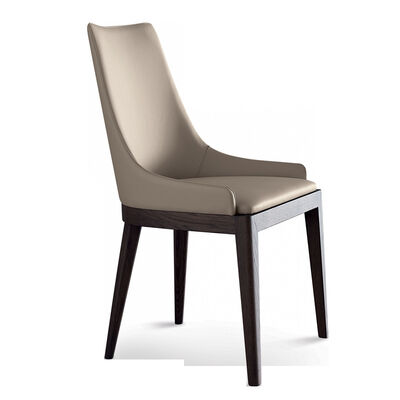 Buen precio Sillones de comedor con respaldo alto Ceniza Restaurante de diseño sólido clásico Sillón de hotel de madera de primera calidad en línea