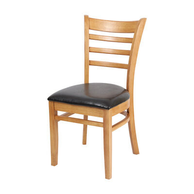 Good price Factory Price Oak Pu Leather Wooden Chair for Dining Room Restaurant Coffee Shop online