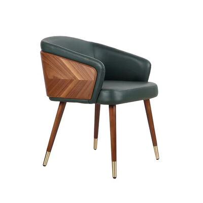 Dobra cena Nowoczesne krzesła do jadalni Simple Creative Ins Home Furniture Nordic Restaurant Solid Wood Chair Leather Art Backrest Stool w Internecie