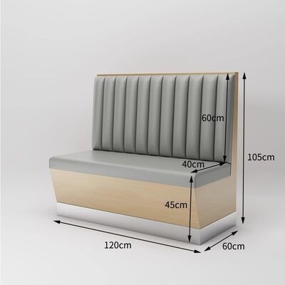 Goede prijs Lichte luxe PU commerciële sofa meubels restaurant tafel en stoel koffie zitplaats stand te koop online