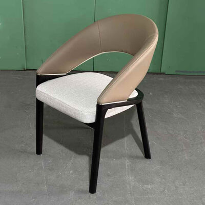 Good price Nordic Solid Wood Dining Chair Home Hotel Department Restaurant Leather Negotiation Soft Chair online
