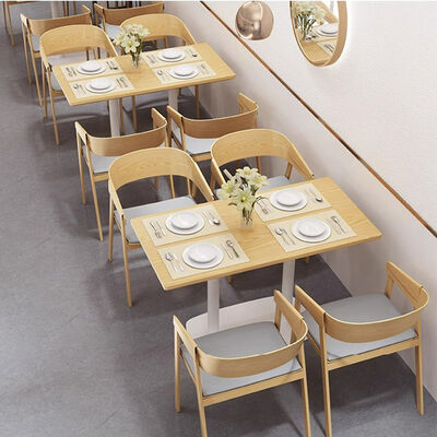 Dobra cena Restauracja Meble na zamówienie Lekki luksusowy meble jadalne Mieszkanie kawiarnia Stół i krzesło Deser Restauracja Sofa Booth Set w Internecie