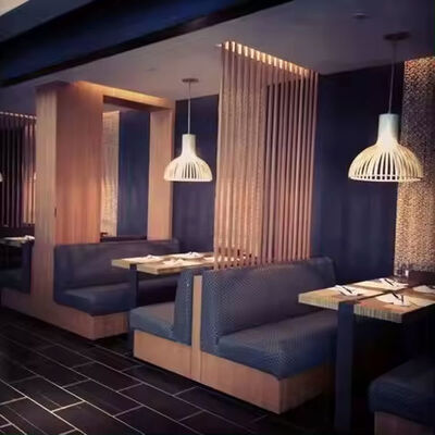 Prezzo buono Idee di design d'interni di lusso Ristorante Arredamento Steakhouse Booth Divano Seduta Vendita calda in linea