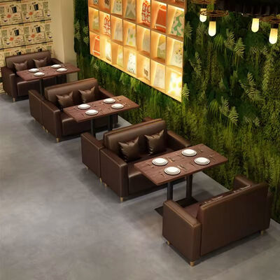 Buen precio Mobiliario de restaurante, cafetería, bar, cabina, sofá de lujo ligero para postres y repostería, mobiliario de ocio para restaurante en línea