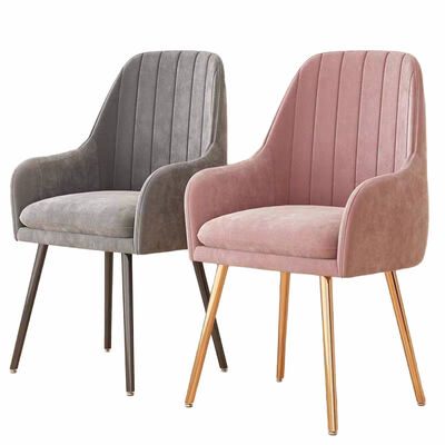 Harga bagus Hot Sale Grosir Kursi Restoran Meubel Ruangan Makan Modern Metal Kursi Makan Nordic Kursi Makan Velvet Dengan Kaki Logam on line