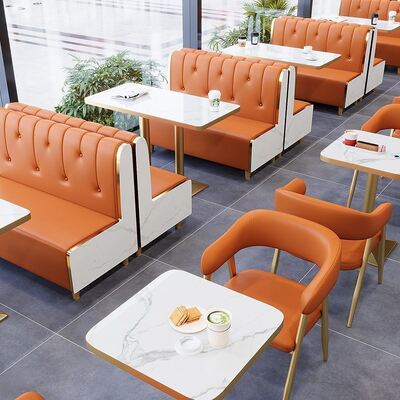 Buen precio Mobiliario para cafetería y restaurante con sofás y asientos tipo booth de mármol en oferta en línea