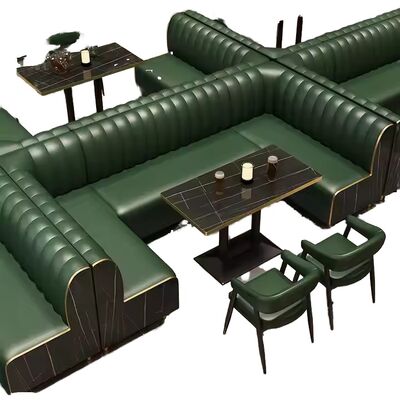 Guter Preis Heißer Verkauf Luxus Bank Booth Sofa für moderne Restaurants Nachtclubs Hotels Schulen - Kundenspezifische Aluminium Restaurantmöbel Langlebig Online