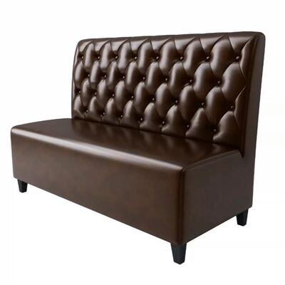 Guter Preis Sofa aus amerikanischem Leder mit Holz Esstische und Stühle für Café Bistro Barmöbel Online