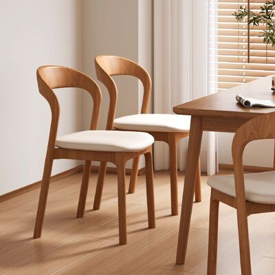 Giá tốt Ghế Ăn Gỗ Nguyên Khối Cao Cấp Phong Cách Bắc Âu Bọc Nệm Dùng Cho Nhà Hàng, Quán Bar, Quán Cafe trực tuyến