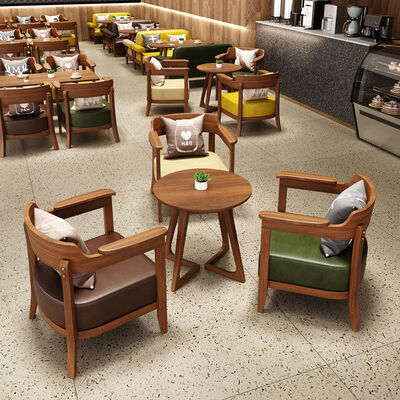 Good price Hot Sale Commercial Restaurant Furniture Elegant Design Coffee Shop Tables and Chairs Set with Ergonomic Seat Cushion online